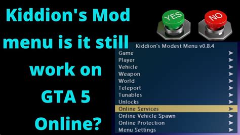 Kiddions mod menu not working .